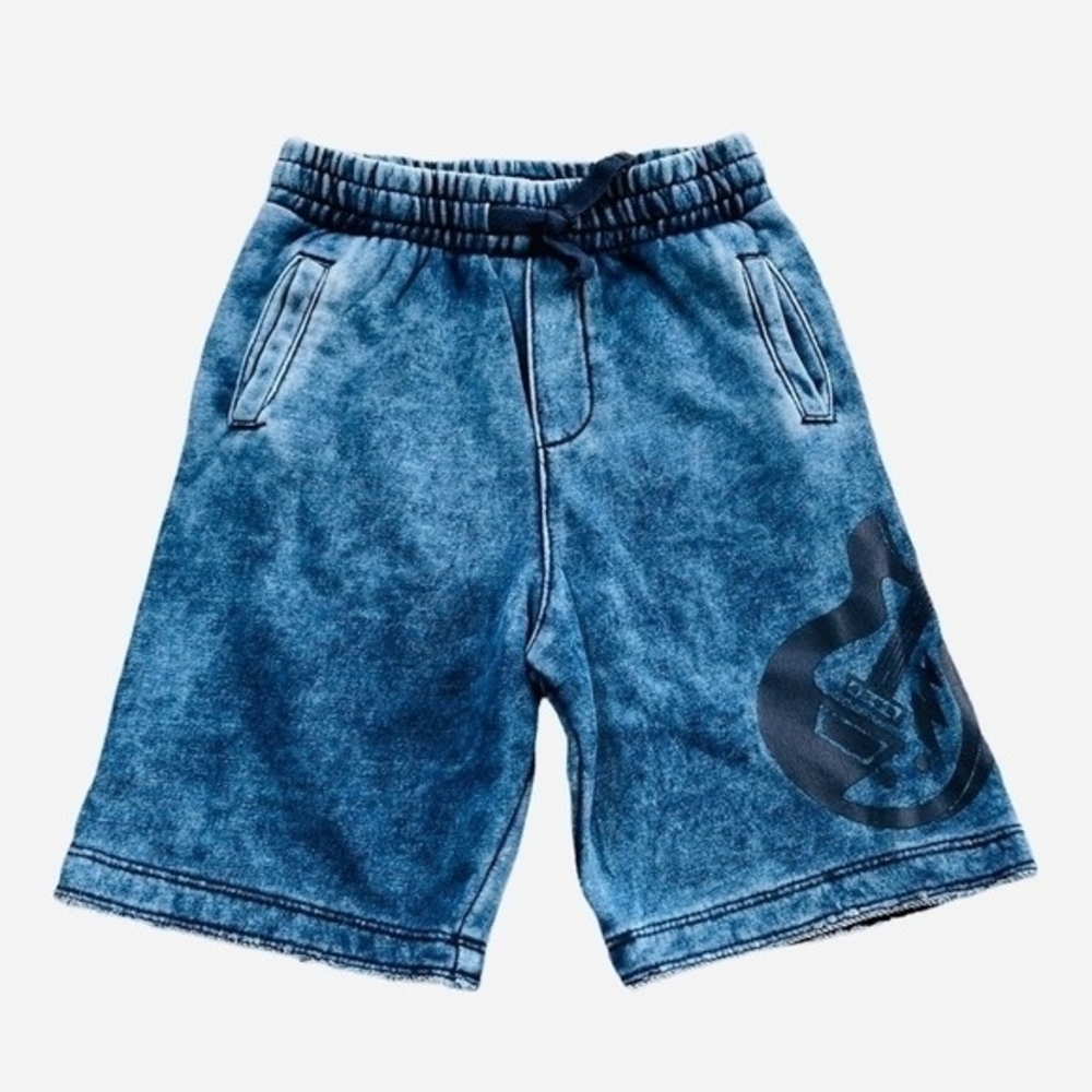 Gymboree Boys Blue Camo Cotton Cargo Shorts Size 4 Casual Summer Shorts Classic